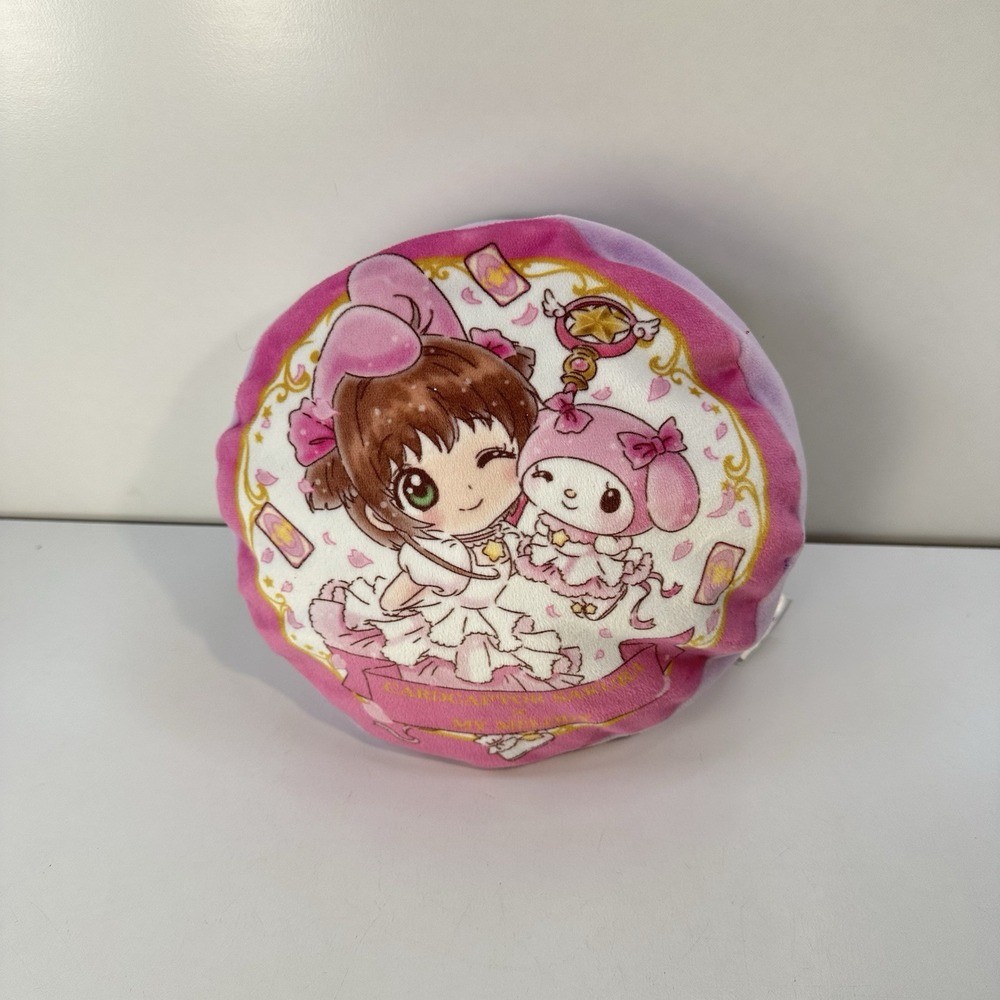 Sanrio Cardcaptor Sakura x My Melody & Kuromi 8" Round Plush Pillow